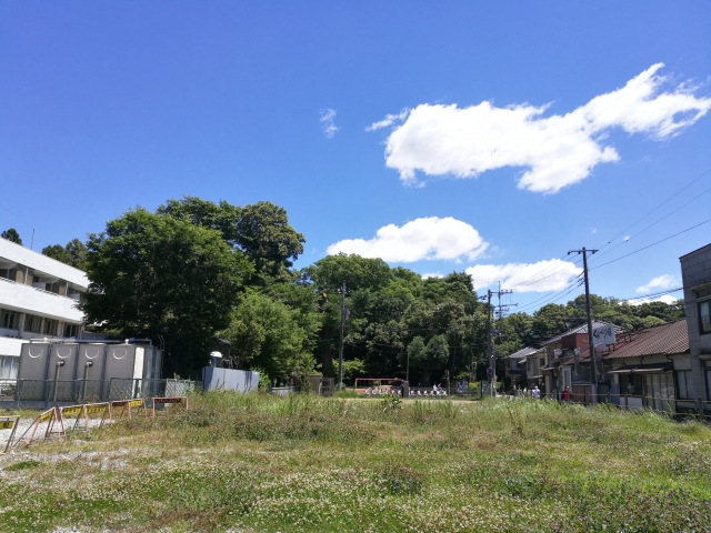 空き地や敷き地
